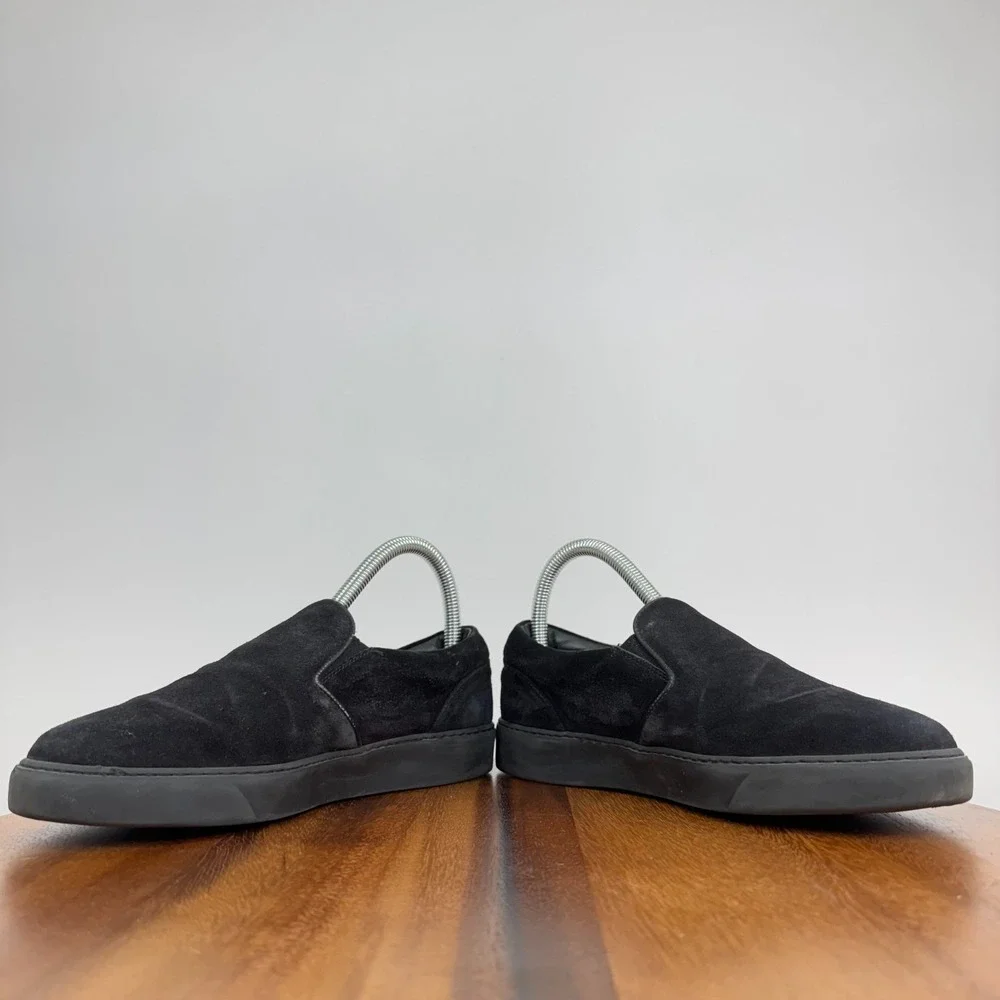 Womens Moncler Black Suede Casual Slip On Shoes Sneakers Size 36‎ US 6 M GUC